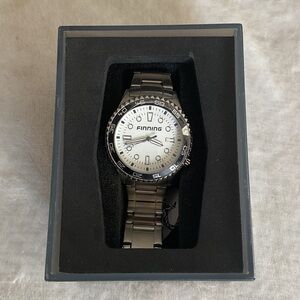 Finning Silver and Black Watch